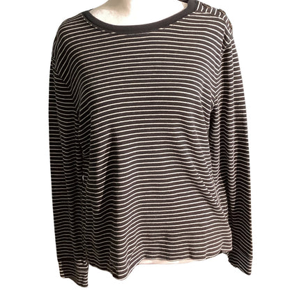 Ralph Lauren Long Sleeve Crew Neck Top Women’s Size L — Classic, Casual, Cotton