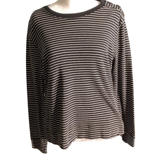 Ralph Lauren Long Sleeve Crew Neck Top Women’s Size L — Classic, Casual, Cotton