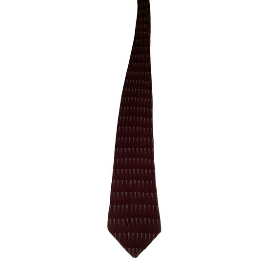 Bill Blass Black Label Silk Tie Geometric Pattern nMade in Costa Rica, 100% Silk