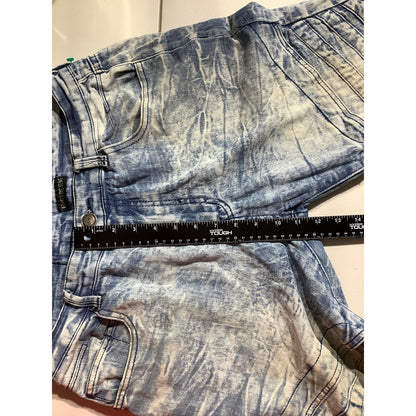 GS115 Distressed Jeans Men’s Size 34 – Edgy, Soft, Light Wash