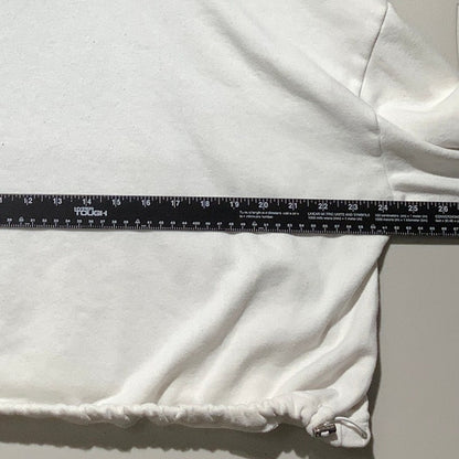 American Eagle California LA Hoodie White Women’s Large — Cropped, Cozy, Graphic