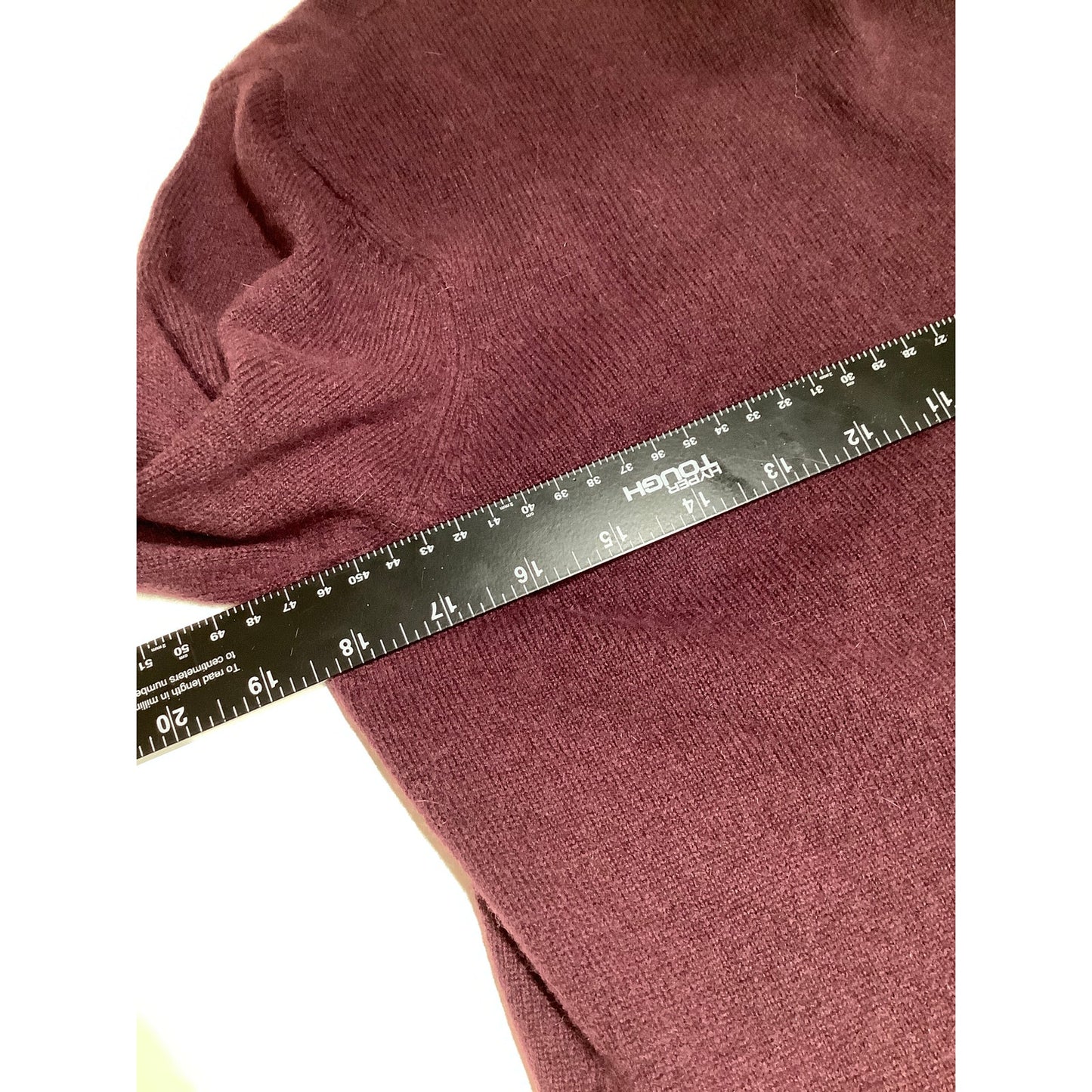 Preston & York Maroon Merino Wool and Angora Sweater M - Cozy, Classic, Elegant