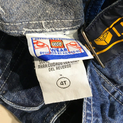 RARE LEGO Kids Denim Overalls Size 4T Legowear - Vintage, Playful, Durable