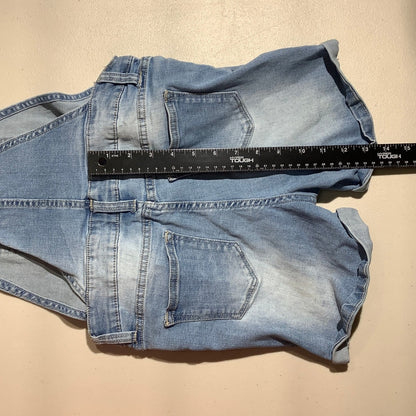 Vigoss Denim Short Overalls Child Size M (9–10) — Casual, Adjustable, Classic