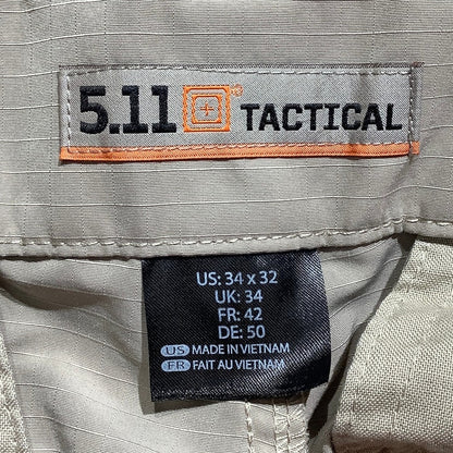 5.11 Tactical Khaki Cargo Pants Men’s 34x32 — Workwear, Utility, Outdoor