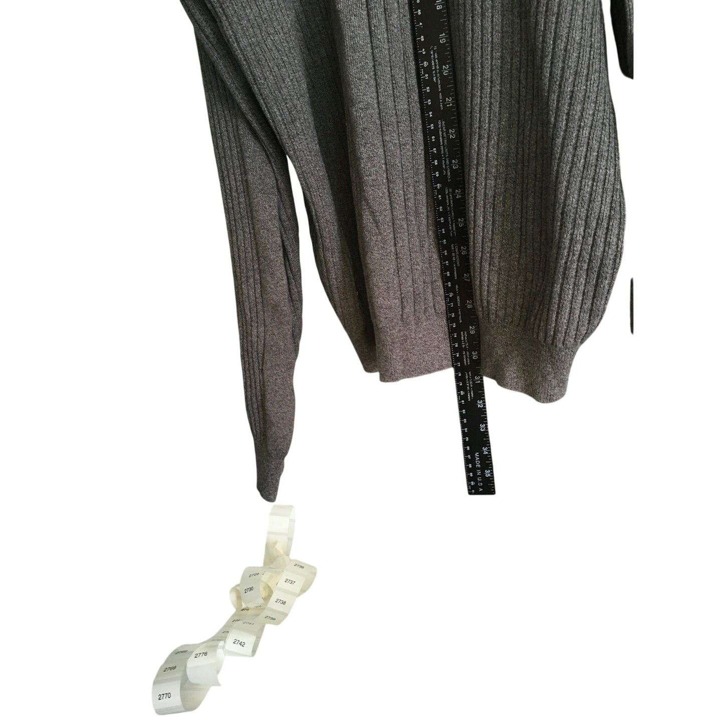 Cotton Traders Dark Gray Knit Sweater Size XL Vintage 90s Classic Grandpa Core