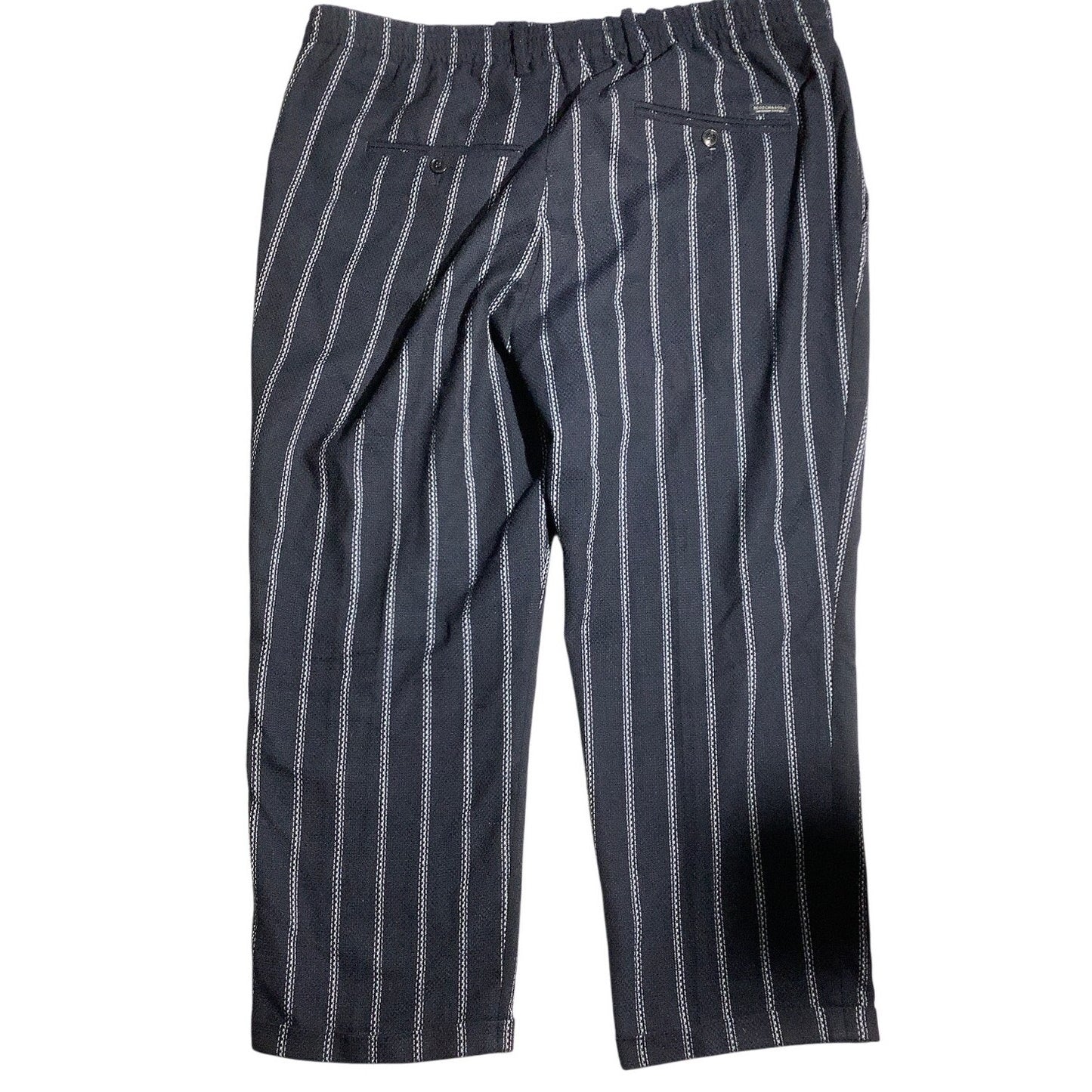Scotch & Soda Drawstring Pants Stripe Men’s 36x32 — Modern, Casual, Tailored
