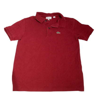 Lacoste Boys' Size 12 Red Polo Shirt – Classic, Preppy, Comfortable