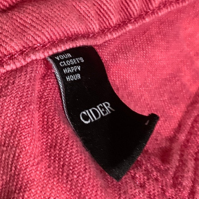 Cider Size Large Bright Pink Wide-Leg Jeans - Y2K, Bold, Streetwear