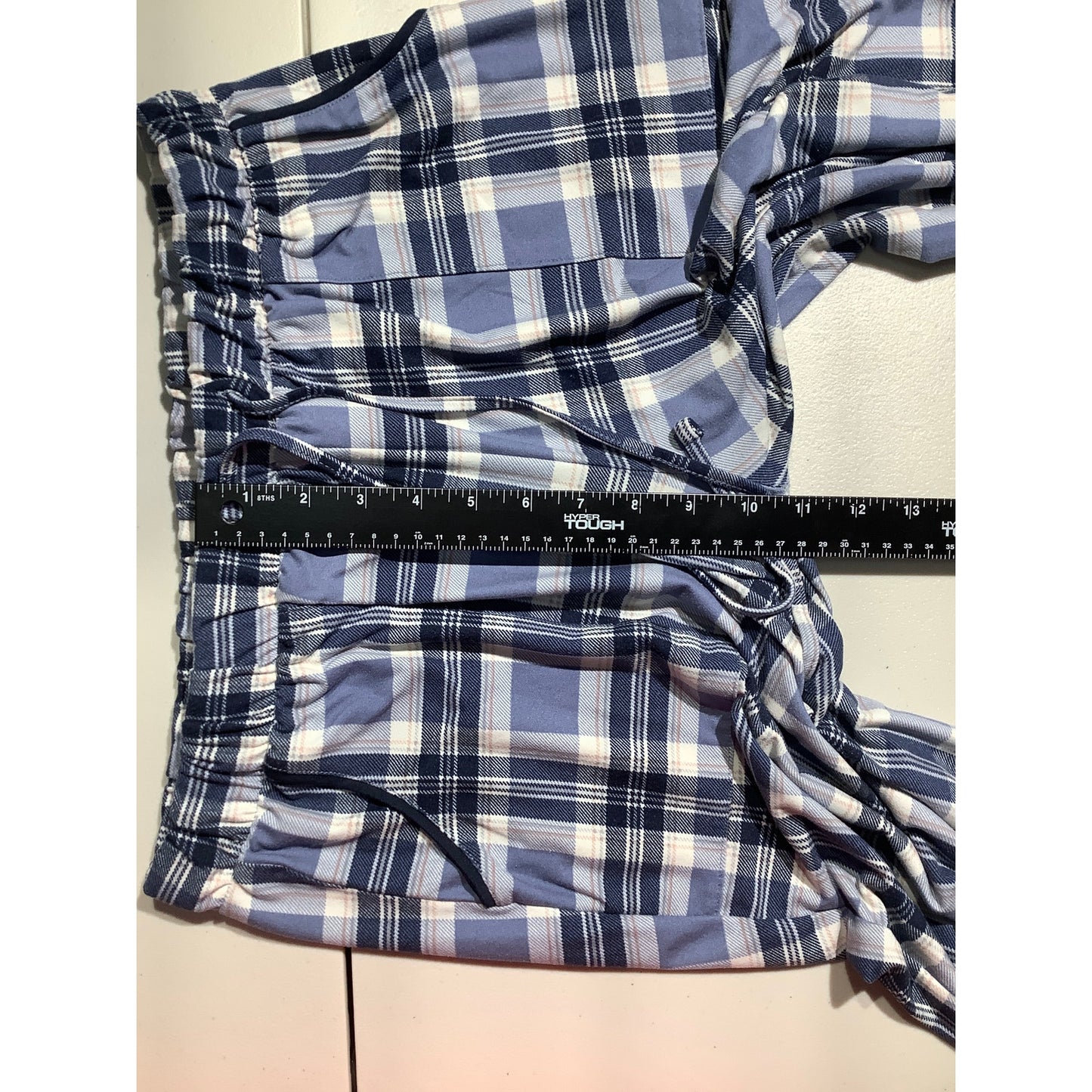 Lucky Brand Blue Plaid Sleepwear Pants Women M — Lounge, Cozy, Casual