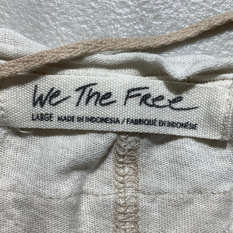 We The Free Short Sleeve Top Women’s Size Large – Relaxed, Boho, Distressed Hem