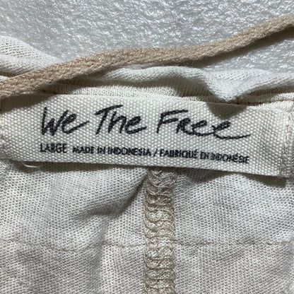 We The Free Short Sleeve Top Women’s Size Large – Relaxed, Boho, Distressed Hem
