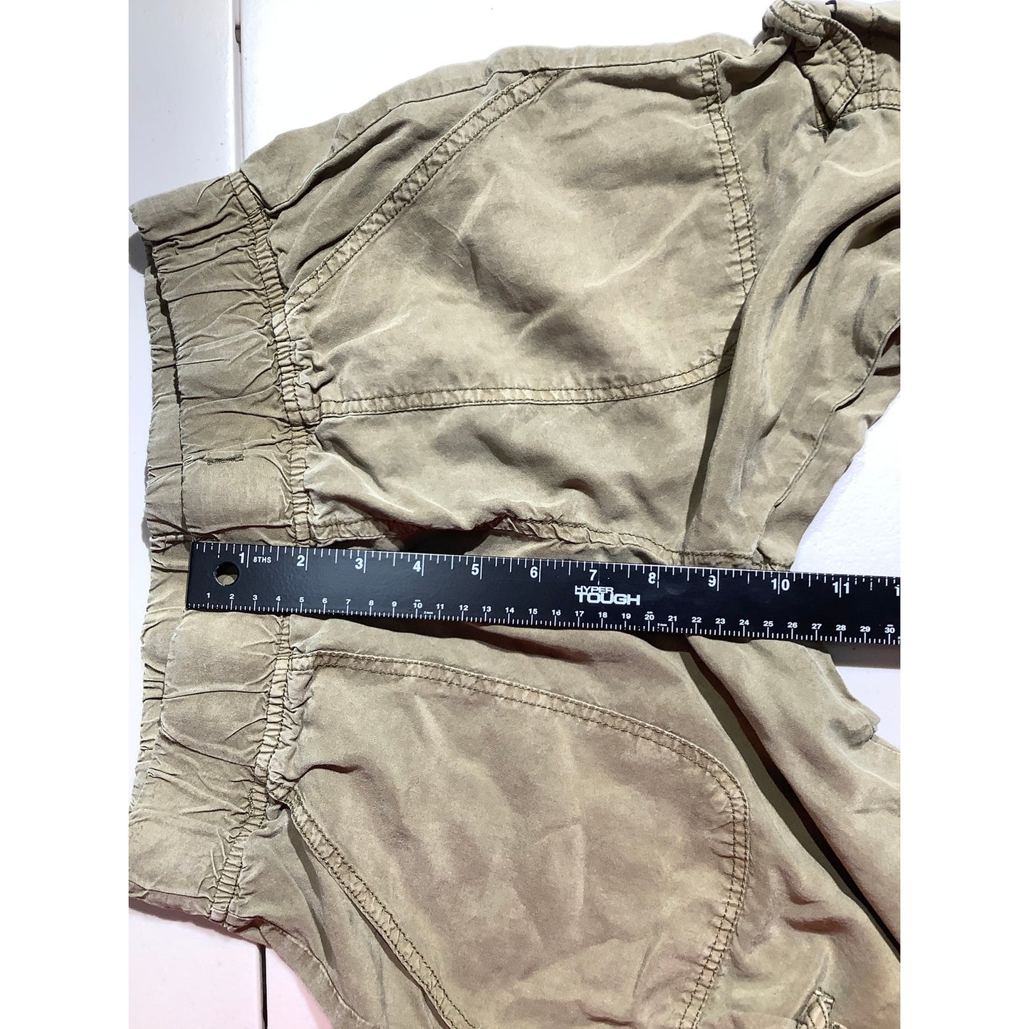Thread & Supply Olive Cargo Pants Women’s XS — Stretch Waist, Utility, Casual