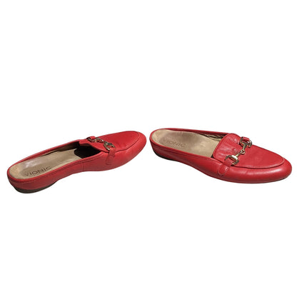 Vionic Leather Horse Bit Mule Slides Women’s Size 7 — Comfort, Loafer, Casual