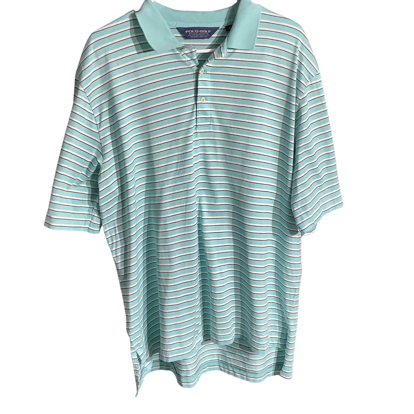 Polo Ralph Lauren Striped Short Sleeve Polo Men’s Size L — Golf, Classic, Cotton