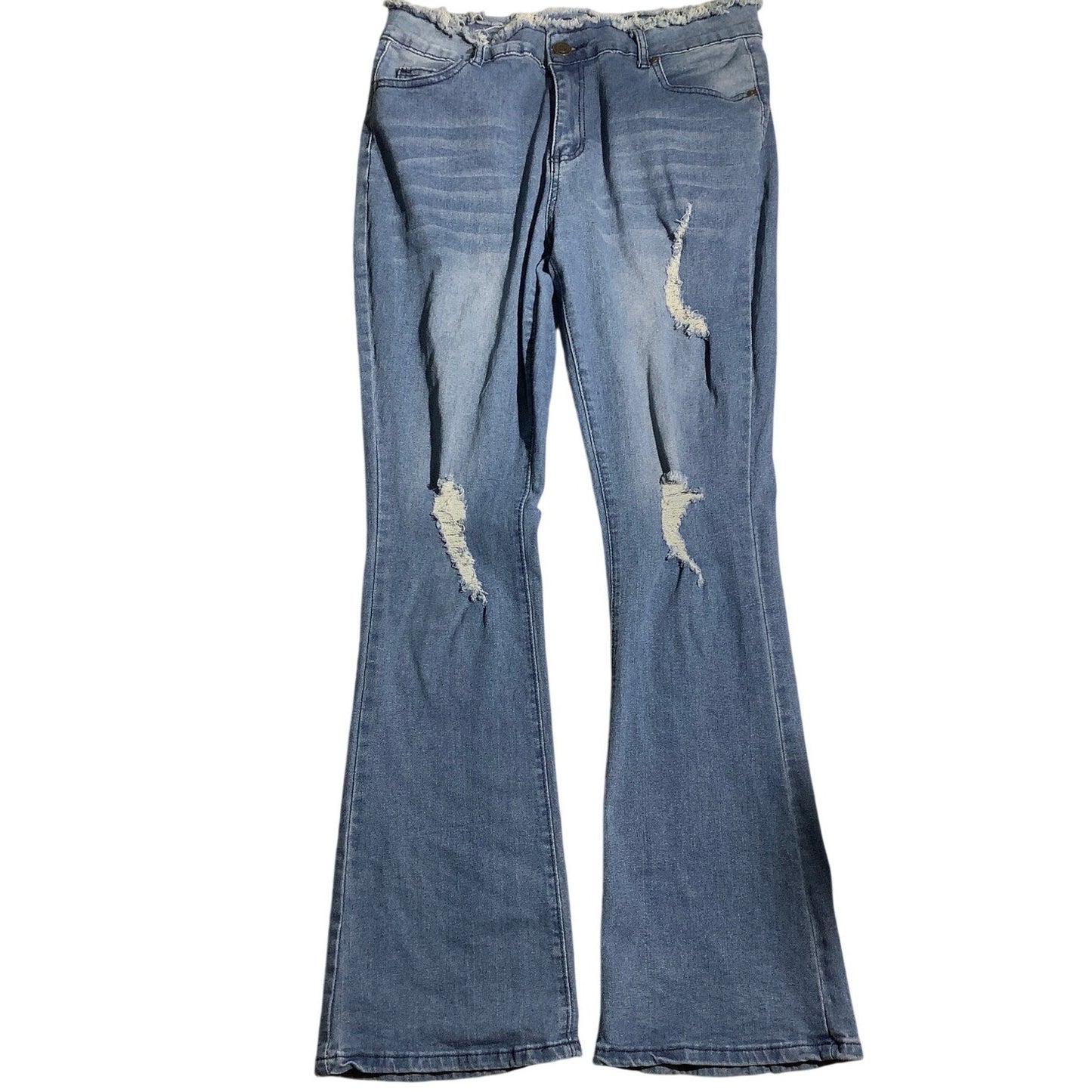 Pastel Jeans Flare Denim Jeans Girls Size 13/14 — Casual, Retro, Stretch