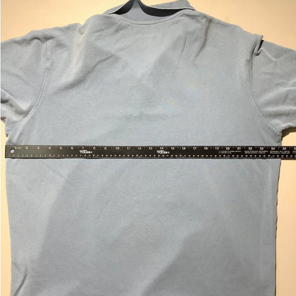 Eddie Bauer Men's XL Light Blue 100% Cotton Performance Polo Outdoor
