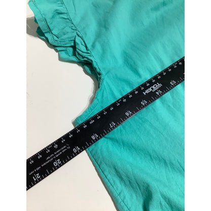 J.Crew Cyan Sleeveless Top w/ Eyelet Embroidery Small- Feminine, Preppy, Casual