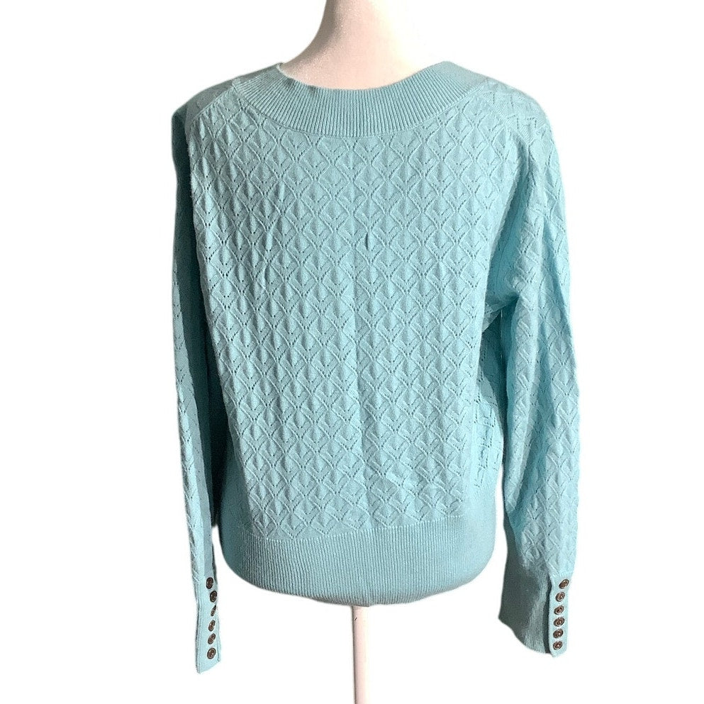 Pendleton Women’s Teal 100% Cashmere Sweater Size M – Luxe, Soft, Elegant