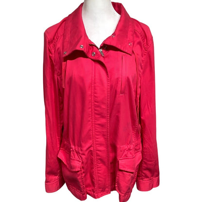 Talbots Large Hot Pink Lightweight Spring Jacket – Classic, Bright, Casual