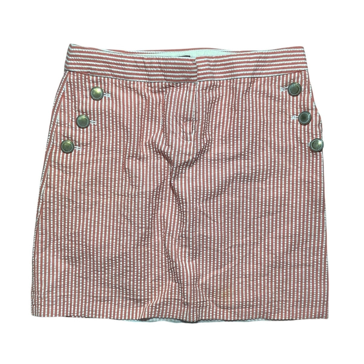 J.Crew striped Seersucker Mini Skirt Women’s Size 0 — Preppy, Coastal, Summer