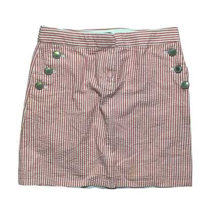 J.Crew striped Seersucker Mini Skirt Women’s Size 0 — Preppy, Coastal, Summer