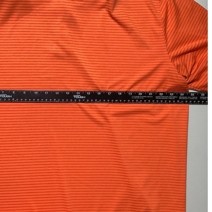 Walter Hagen Men’s XL Orange Striped Golf Polo — Preppy, Sporty, Classic