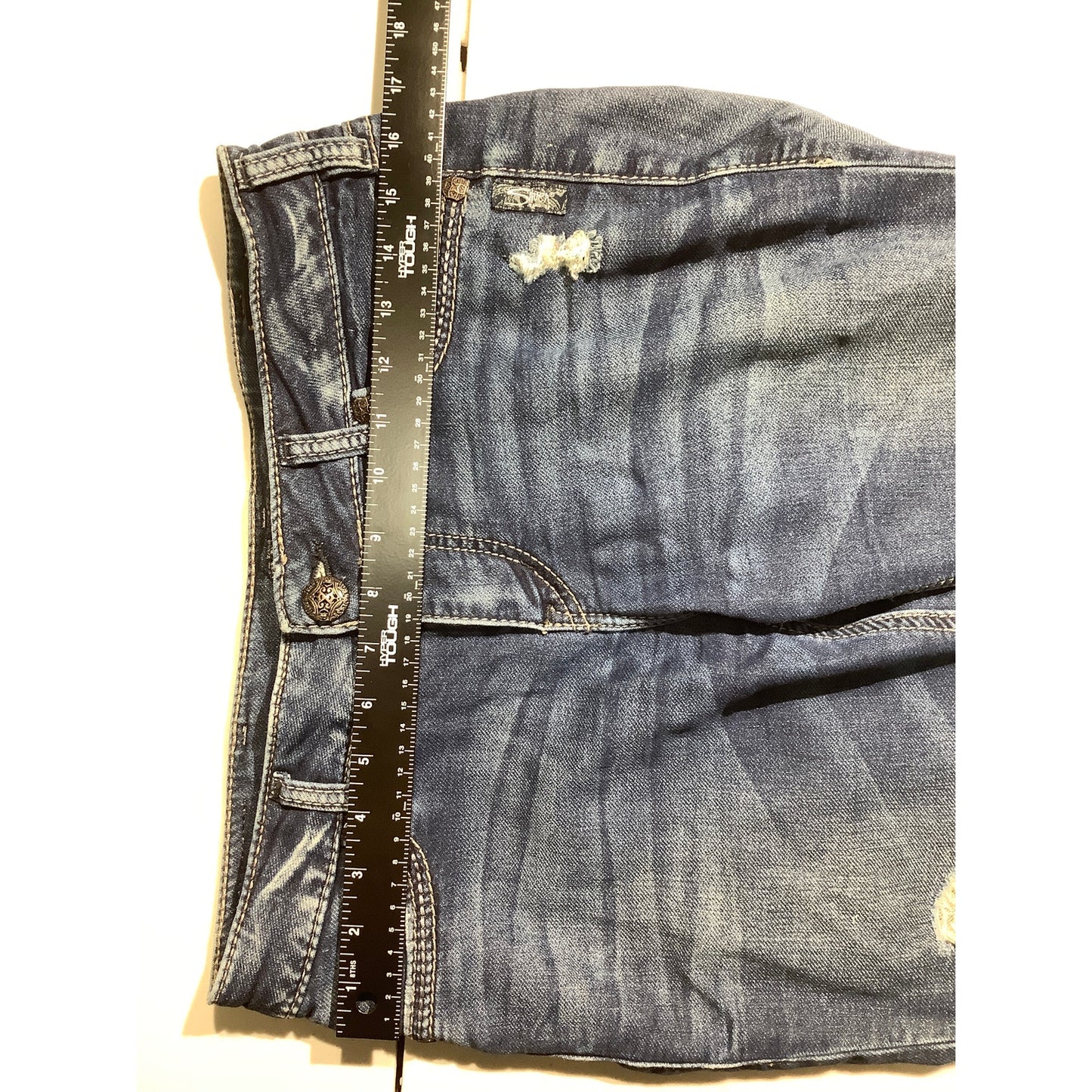 Silver Jeans Co Men’s Jeans Size 30W x 31L — Dark Denim, Distressed, Skinny