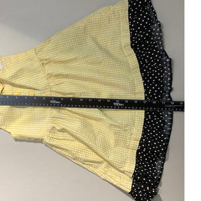 Rare Editions Bumble Bee Dress Girls Size 5 — Polka Dot, Ruffle, Summer
