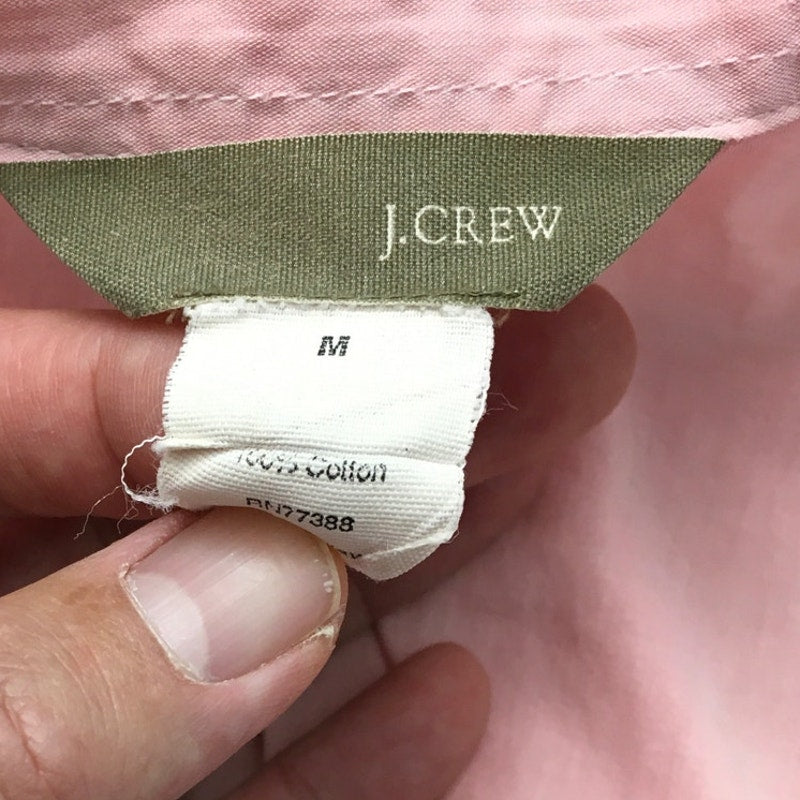 J.Crew Sleeveless Pink Button-Up Shirt Size M – Preppy, Classic, Feminine