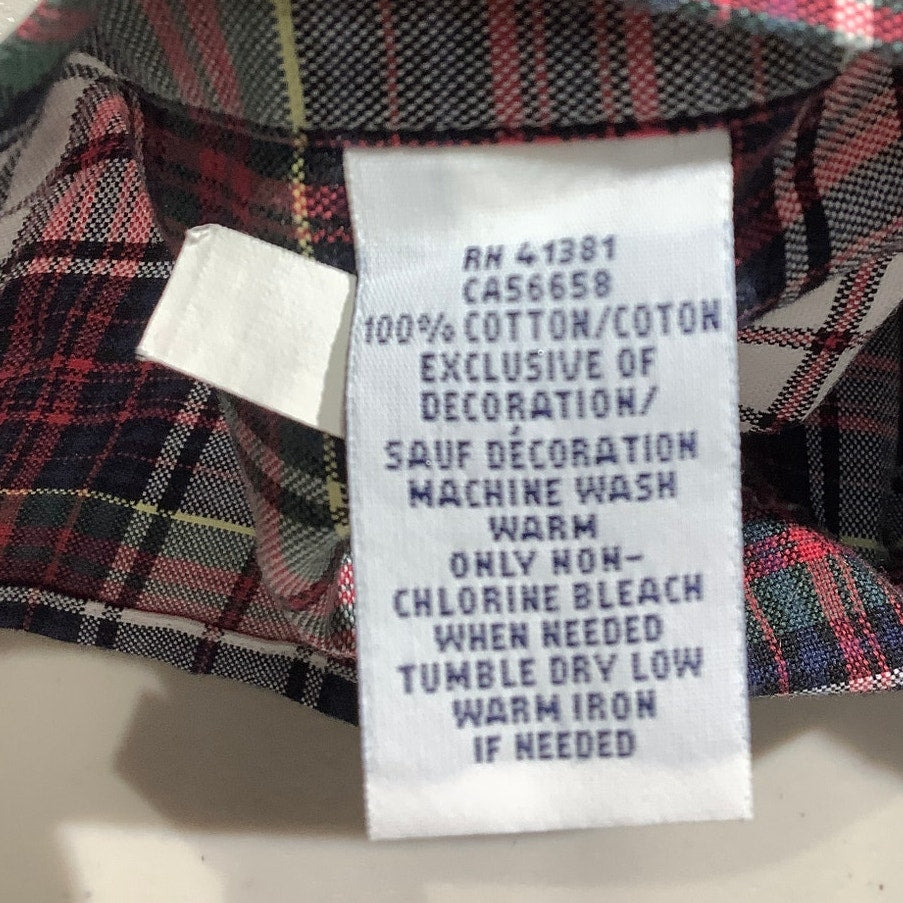 Ralph Lauren Plaid Button-Up Shirt, Men’s L — Collared, Long Sleeve, Cotton