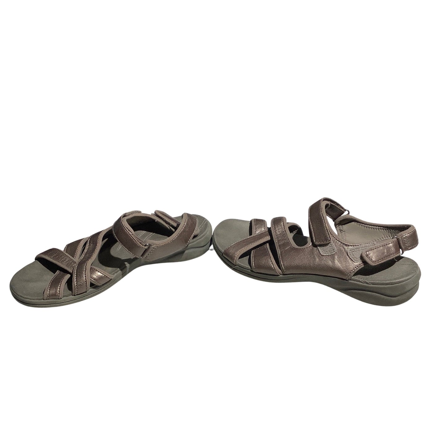 Clarks Kitly Ave Sandals Women's Size 10M Leather— Comfort, Strappy, Casual
