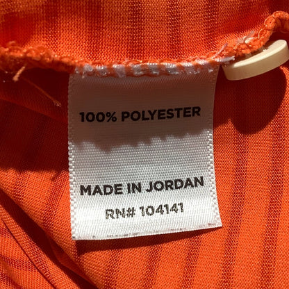 Walter Hagen Men’s XL Orange Striped Golf Polo — Preppy, Sporty, Classic