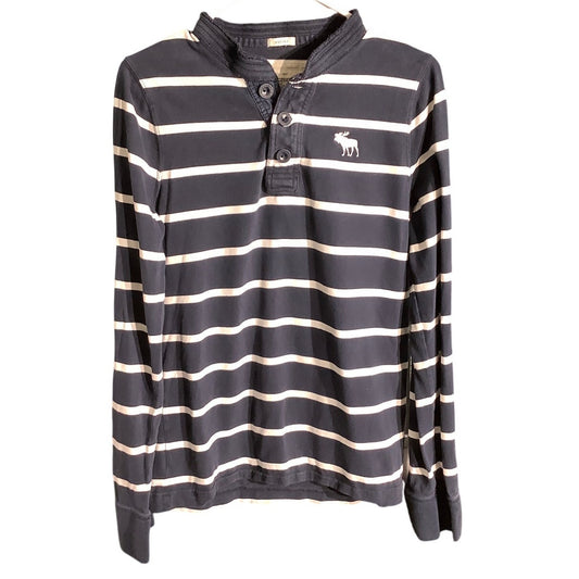 Abercrombie & Fitch Striped Henley Shirt Men’s XL – Casual, Classic, Comfortable