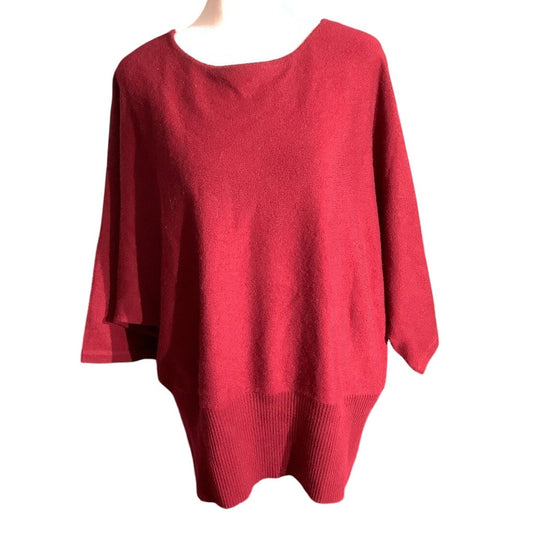 Katherine Kelly Maroon Cashmere Sweater Women’s Size Small - Luxe, Cozy, Elegant