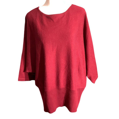 Katherine Kelly Maroon Cashmere Sweater Women’s Size Small - Luxe, Cozy, Elegant