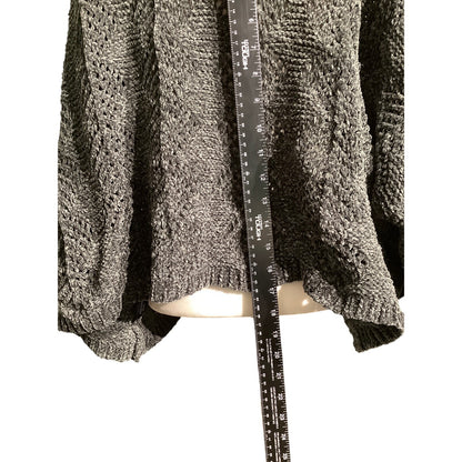 POL Dark Gray Oversized Knit Sweater Women’s Size S — Chunky, Casual, Cozy