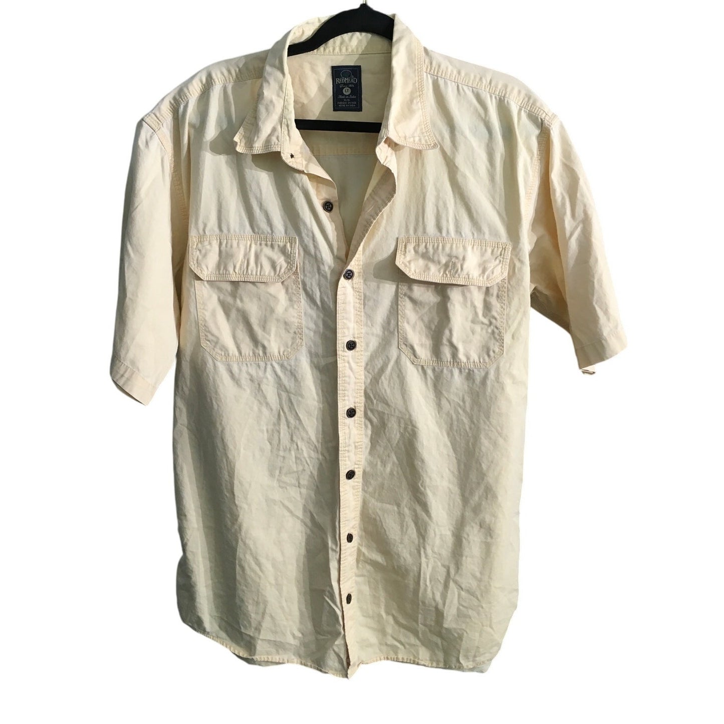 RedHead Men's Yellow Button-Up Shirt Size LT – Classic, Outdoorsy, Casual