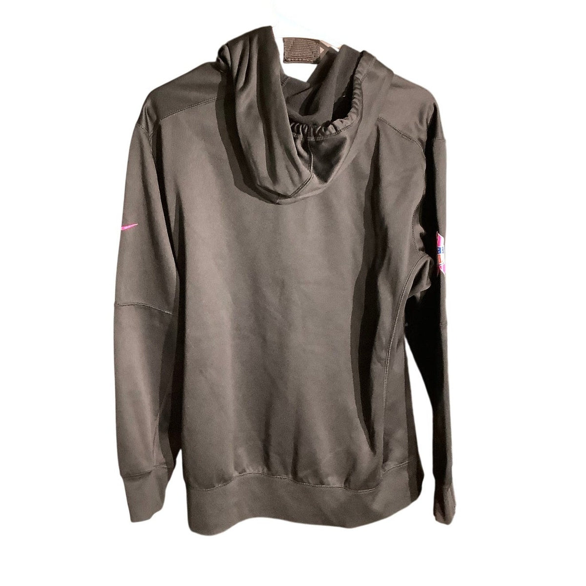 Nike Packers Men's L Black Therma-FIT Breast Cancer Awareness Hoodie