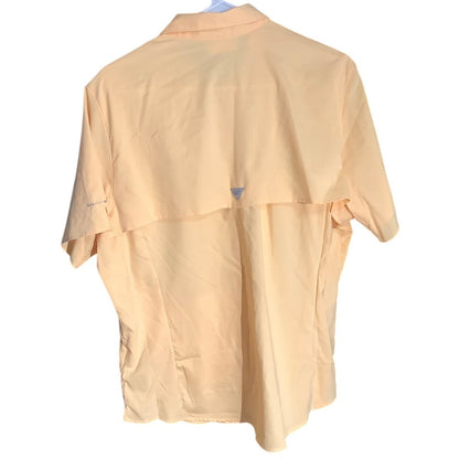 Columbia PFG Yellow Vented Fishing Shirt Boys’ XL— Outdoor, Coastal, Performance