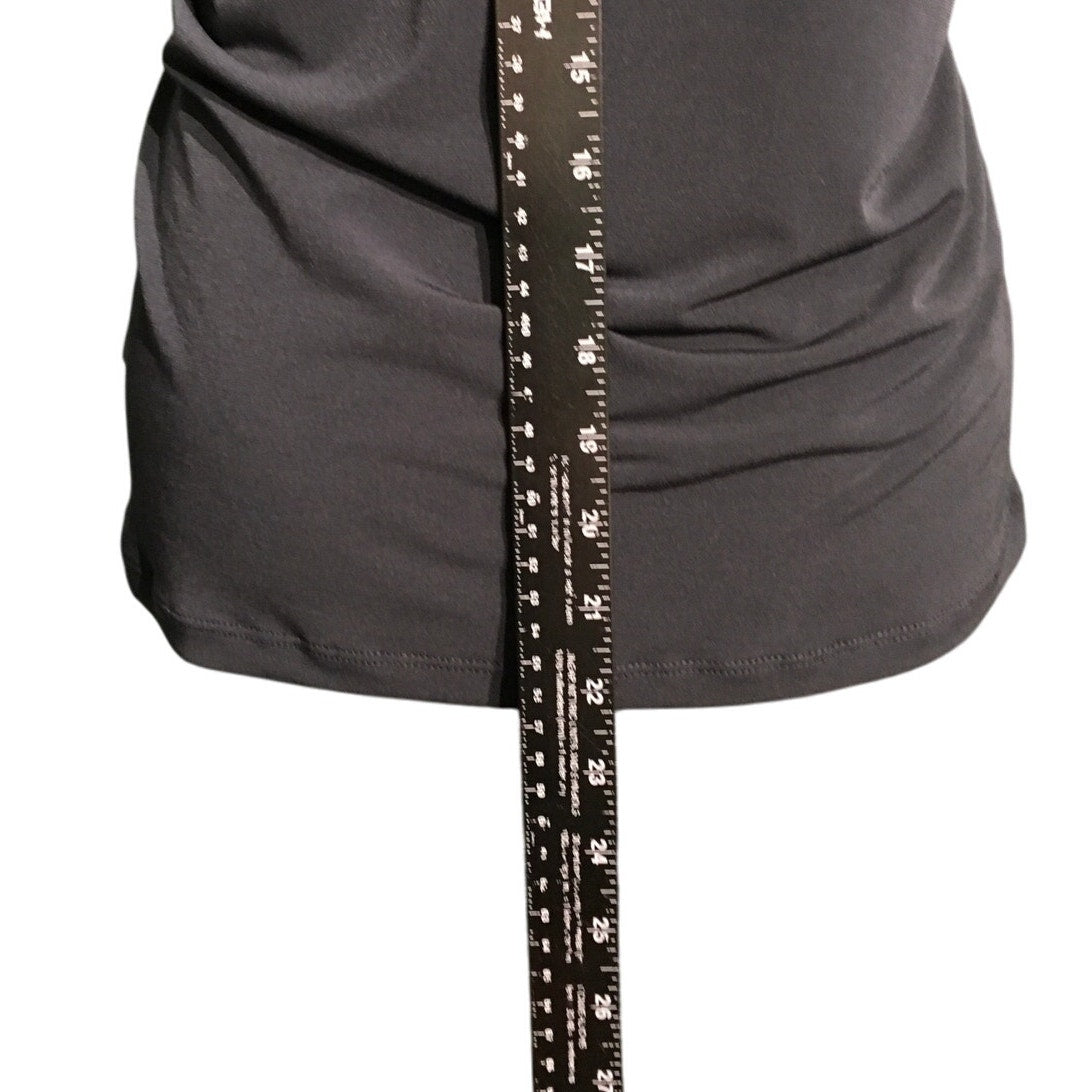Ellen Tracy Ruffle V-Neck Top M - Feminine, Elegant, Coquette