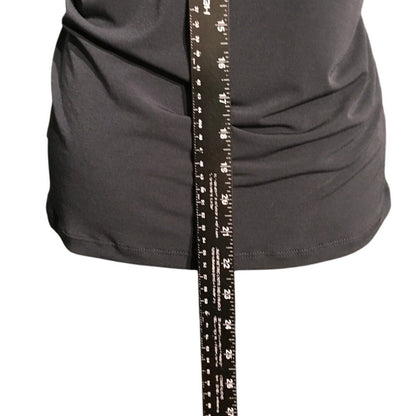 Ellen Tracy Ruffle V-Neck Top M - Feminine, Elegant, Coquette