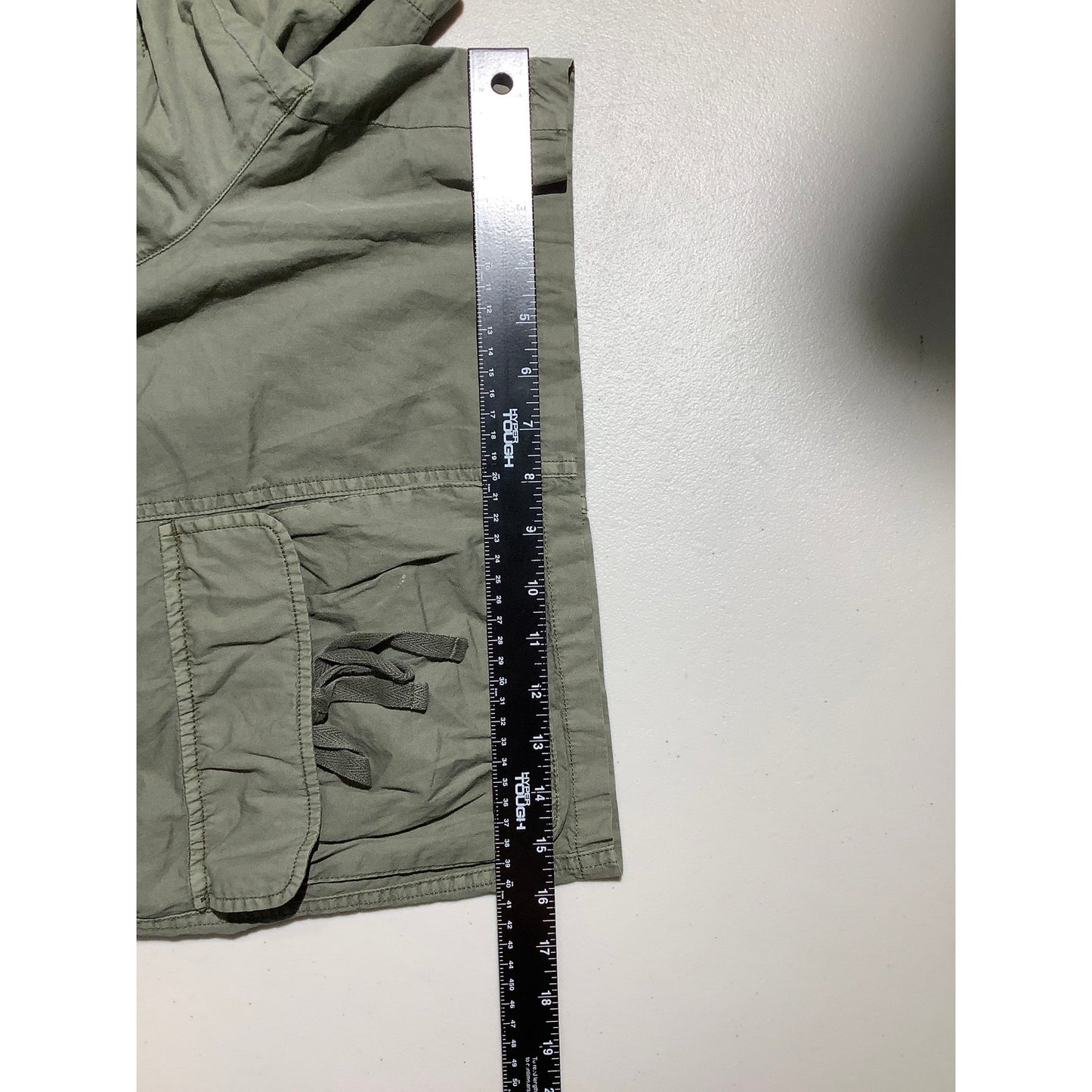 Lucky Brand Cargo Shorts, Olive Green, Women's XL — Utility, Casual, Cotton