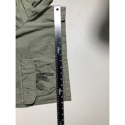 Lucky Brand Cargo Shorts, Olive Green, Women's XL — Utility, Casual, Cotton