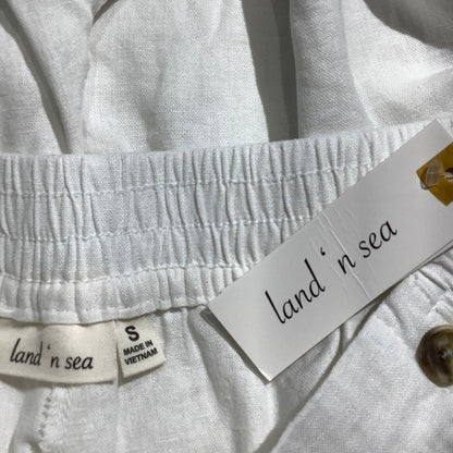 Land N Sea Linen Straight Leg Pants Women’s Size Small— Lightweight, Resort, NWT
