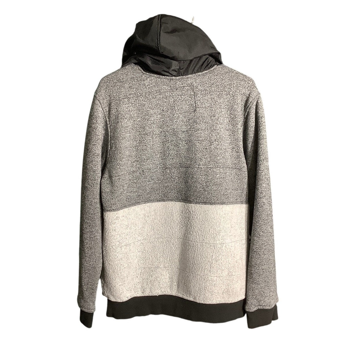 Rerun Full Zip Hoodie Jacket Youth Large Black Gray— Utility, Casual, Streetwear