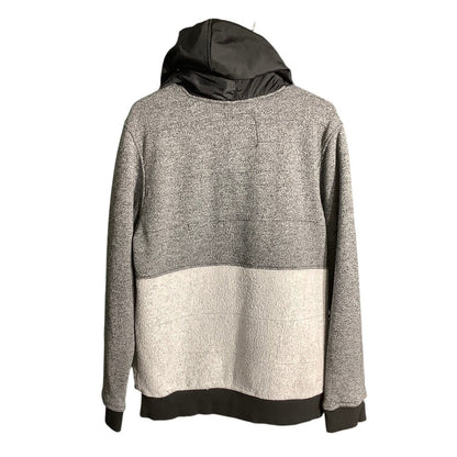Rerun Full Zip Hoodie Jacket Youth Large Black Gray— Utility, Casual, Streetwear