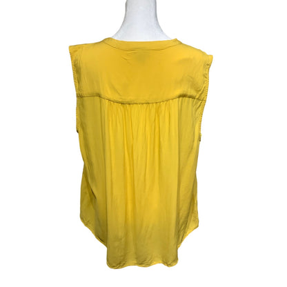 Torrid Yellow Sleeveless Top - Plus Sz 1, Tie Front, Pockets