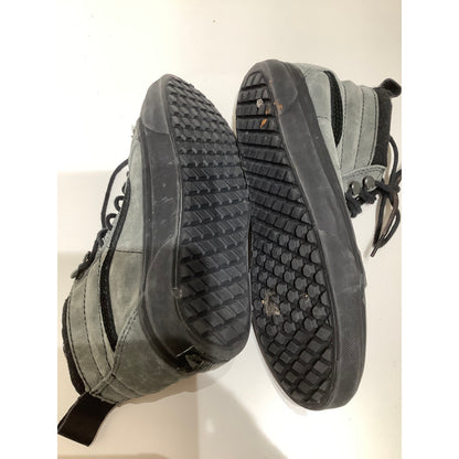 Vans Grey & Black High-Top Sneakers Size 8W/6.5M - Skater, Streetwear, Retro
