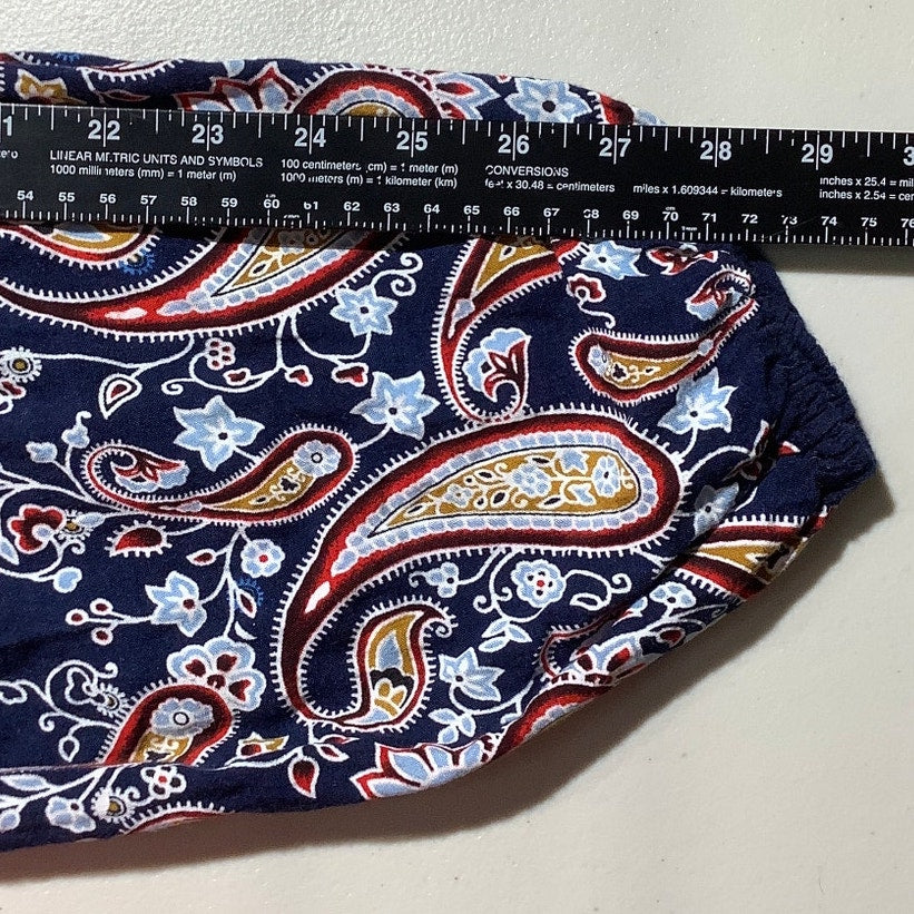 SHEIN Boho Floral Pants Women XL — Elastic Waist, Lightweight, Relaxed Fit